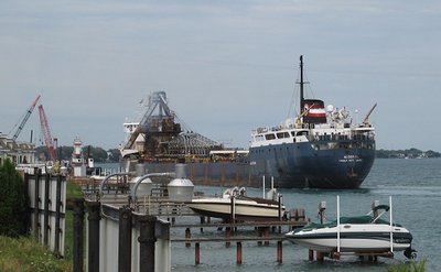 Came upon Algorail angled in at the Marysville Stone Dock
