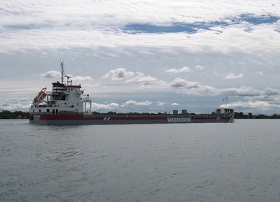Loaded with grain.  Will stop at Montreal before heading on to Seaforth, UK
