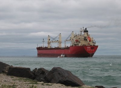 Her destination is given as "USBH," which may be Burns Harbor