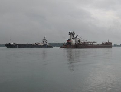 Everlast/Norman McLeod were approaching a Sarnia fuel dock and met Dorothy Ann/Pathfinder, headed to Cleveland