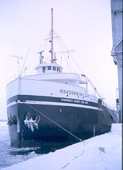 H. C. Heimbecker tied up for the winter at Midland, Ont. 1980