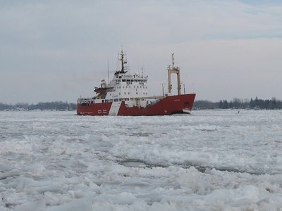 Churning up the ice and clearing a fresh track