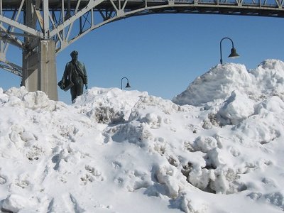 Looks like Tom is king of Snow Mountain!