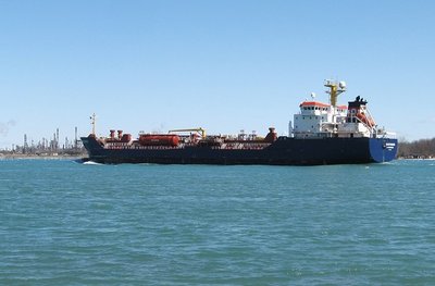 Canada's Chemical Valley is ahead and to starboard