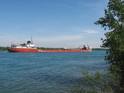 John G. Munson glides past with a destination of Erie