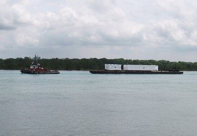 Pulling a barge to Chicago