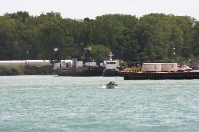 rail ferry barge in Morterm, Winsor