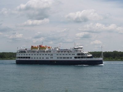 The cruise ship St. Laurent drew appreciative crowds from the Bluewater Bridges to Algonac.
