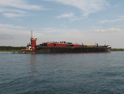 Tug Mariya Moran and her barge Texas have a long trip to their Corpus Christi, TX destination.