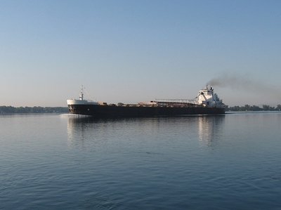 Sam Laud makes a subtle reflection, upbound to Alpena.