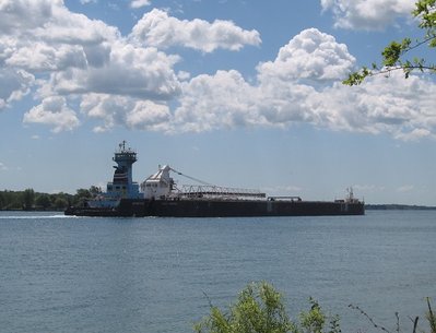 Ken Boothe, Sr. and Lakes Contender have nearly reached today's destination of Marine City.