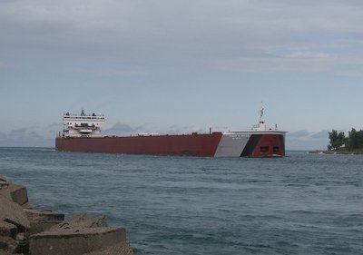 Edgar B. Speer entering the St. Clair River, downbound to Conneaut.