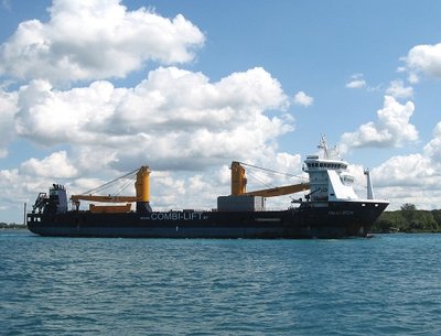 Heavy-lift vessel Palmerton going to Montreal.
