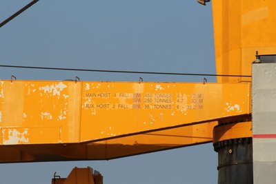 Palmerton Crane Close-Up August 17, 2015 above Lock 1