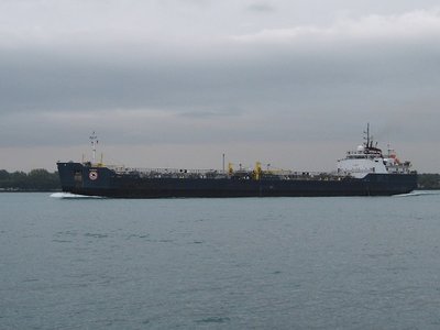 Tanker Algosar headed to her home port of Sarnia.