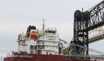 Thunder Bay approaching the Locks.
