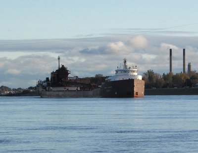 2015-10-14a HCJ.jpg (89.92 KiB) Viewed 1639 times Storm clouds are behind, over Lake Huron, as Wednesday's morning sun reflects off Herbert C. Jackson's pilot house.