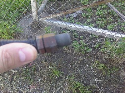 Here is the old connector that has been exposed for years. I need to replace this with something I  can connect a PL-259