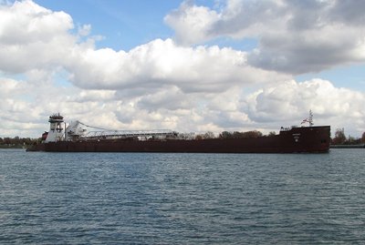The first of three Interlake fleet mates to pass my lens, Dorothy Ann &amp; Pathfinder will once again be twisting through the Cuyahoga River, to deliver stone.