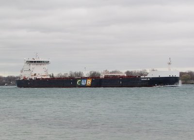 CWB Marquis has been an infrequent visitor all year.  She's taking grain to Port Cartier this trip.