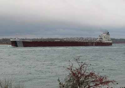 The Great Republic up-bound to Stoneport.  (Went to anchor above Port Huron.)