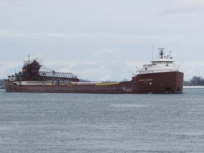 Coming from Marquette with a load of taconite.