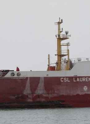 Laurentian' deck crew got to test their warm weather gear!