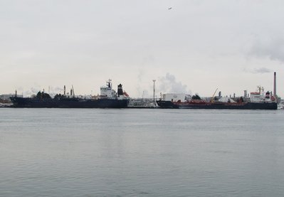 Tankers Algonova &amp; Algosea at the Sarnia fuel dock.