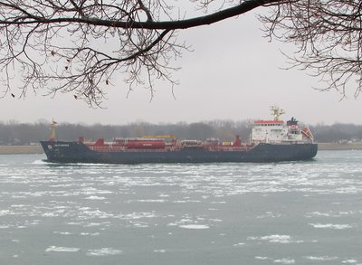 Algonova approaching the Sarnia Fuel Dock.