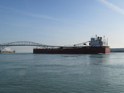 CSL Niagara in ballast to Thunder Bay.