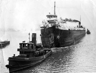 John J Boland being towed to Toledo by the G Tug Wyoming