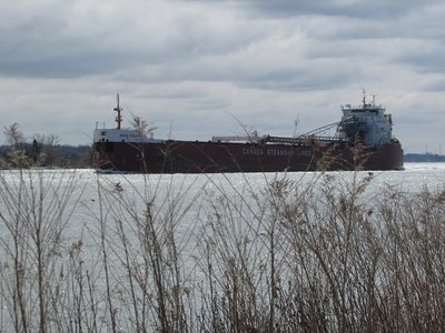 Baie Comeau in ballast to Superior (BN ore docks).