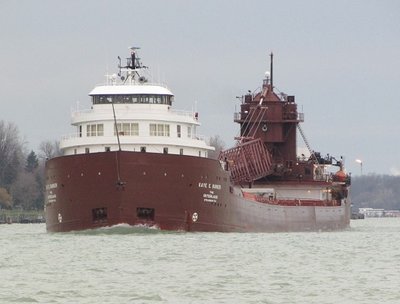 Kaye E. Barker on the Marquette, MI to AK Rouge taconite run.  She's my first Interlake ship of the 2016-17 shipping season.