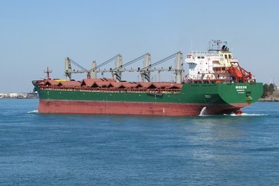 She's scheduled to load grain there.