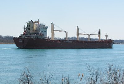 She'll stop at Montreal for bunkers and supplies before continuing her trip to Santa Marta, Columbia.