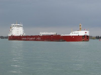 CSL Welland following close behind with a destination of Montreal.